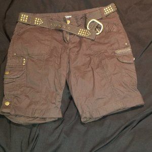Apt 9 Cotton Cargo shorts with belt